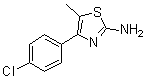 structure of CAS# 82632-77-7, 2-Amino-4-(4-chlorophenyl)-5-methylthiazole;[4-(4-Chlorophenyl)-5-methylthiazol-2-yl]amine