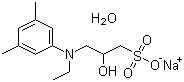 structure of CAS# 82692-97-5, N-Ethyl-N-(2-hydroxy-3-sulfopropyl)-3,5-dimethylaniline sodium salt monohydrate;MAOS