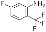 结构式 CAS# 827-20-3, 5-氟-2-(三氟甲基)苯胺