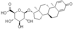 (17alpha)-3-Oxoandrosta-1,4-dien-17-yl beta-D-glucopyranosiduronic acid molecular structure (CAS 827019-67-0)