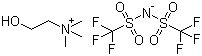 2-Hydroxy-N,N,N-trimethylethanaminium salt with 1,1,1-trifluoro-N-[(trifluoromethyl)sulfonyl]methanesulfonamide molecular structure (CAS 827027-25-8)