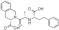 structure of CAS# 82768-85-2, Quinaprilat;(3S)-2-[(2S)-2-[[(1S)-1-Carboxy-3-phenylpropyl]amino]-1-oxopropyl]-1,2,3,4-tetrahydro-3-isoquinolinecarboxylic acid