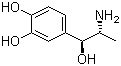 (-)-3,4-二羟基去甲麻黄碱分子结构 (CAS 829-74-3)