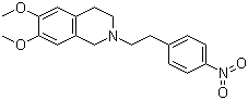 1,2,3,4-Tetrahydro-6,7-dimethoxy-2-[2-(4-nitrophenyl)ethyl]isoquinoline molecular structure (CAS 82925-01-7)