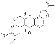structure of CAS# 83-79-4, Rotenone;(2R,6aS,12aS)-1,2,6,6a,12,12a-Hexahydro-2-isopropenyl-8,9-dimethoxybenzopyrano[3,4-b]furo[2,3-h]benzopyran-6-one