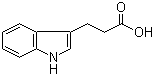 structure of CAS# 830-96-6, 3-Indolepropionic acid;Indole-3-propionic acid; 3-(1H-Indol-3-yl)propanoic acid