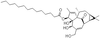 3-O-十四烷酰基巨大戟醇分子结构 (CAS 83036-62-8)