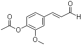 (E)-4-乙酰氧基-3-甲氧基肉桂醛分子结构 (CAS 83071-67-4)