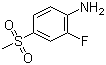 结构式 CAS# 832755-13-2, 2-氟-4-(甲基磺酰基)苯胺
