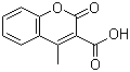 4-甲基-2-氧代-2H-苯并吡喃-3-甲酸分子结构 (CAS 833-31-8)