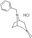 8-(Phenylmethyl)-8-azabicyclo[3.2.1]octan-3-one hydrochloride molecular structure (CAS 83393-23-1)