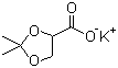 Potassium 2,2-dimethyl-1,3-dioxolane-4-carboxylate molecular structure (CAS 83400-91-3)