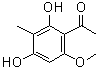 structure of CAS# 83459-37-4, 2',4'-Dihydroxy-6'-methoxy-3'-methylacetophenone;Ebracteolata cpd B