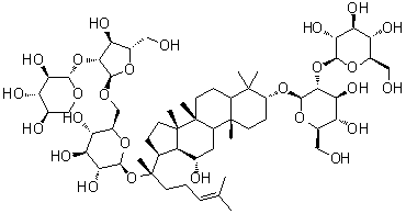人参皂苷 Ra2分子结构 (CAS 83459-42-1)