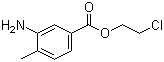 2-Chloroethyl 3-amino-4-methylbenzoate molecular structure (CAS 83488-00-0)