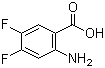 structure of CAS# 83506-93-8, 2-Amino-4,5-difluorobenzoic acid;4,5-Difluoroanthranilic acid