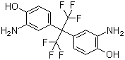 2,2-Bis(3-amino-4-hydroxyphenyl)hexafluoropropane molecular structure (CAS 83558-87-6)