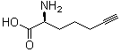 (2S)-2-Amino-6-heptynoic acid molecular structure (CAS 835627-45-7)