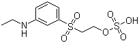 3-N-乙基氨基苯基(beta-乙基硫酸酯)砜分子结构 (CAS 83574-63-4)