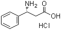 (R)-3-氨基-3-苯基丙酸盐酸盐分子结构 (CAS 83649-48-3)