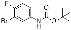 结构式 CAS# 836619-77-3, (3-溴-4-氟苯基)氨基甲酸叔丁酯