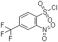 structure of CAS# 837-95-6, 2-Nitro-4-(trifluoromethyl)benzenesulfonyl chloride;2-Nitro-4-(trifluoromethyl)benzenesulphonyl chloride