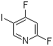 2,4-Difluoro-5-iodopyridine molecular structure (CAS 837364-89-3)