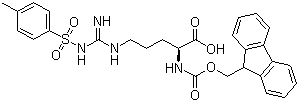 structure of CAS# 83792-47-6, N-Fmoc-N'-tosyl-L-arginine;Fmoc-Arg(Tos)-OH; N-(9-fluorenylmethoxycarbonyl)-N'-tosyl-L-arginine