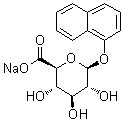 1-Naphthyl glucosiduronic acid sodium salt molecular structure (CAS 83833-12-9)