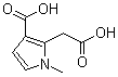 结构式 CAS# 83863-74-5, 3-羧基-1-甲基-1H-吡咯-2-乙酸