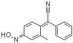 alpha-[4-(Hydroxyimino)-2-methyl-2,5-cyclohexadien-1-ylidene]benzeneacetonitrile molecular structure (CAS 839-75-8)