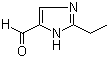 结构式 CAS# 83902-00-5, 2-乙基-4-甲酰基咪唑; 2-乙基-1H-咪唑-5-甲醛