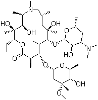 Azithromycin molecular structure (CAS 83905-01-5)