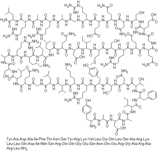 Somatorelin molecular structure (CAS 83930-13-6)