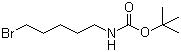 structure of CAS# 83948-54-3, 5-(tert-Butoxycarbonylamino)pentyl bromide;N-(tert-Butoxycarbonyl)-1-bromopentan-5-ylamine