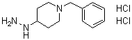 structure of CAS# 83949-42-2, 1-Benzyl-4-(hydrazino)piperidine dihydrochloride;4-Hydrazino-1-(phenylmethyl)piperidine dihydrochloride