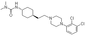 卡利拉嗪分子结构 (CAS 839712-12-8)