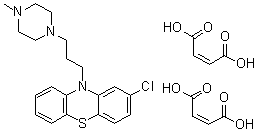 Prochlorperazine maleate molecular structure (CAS 84-02-6)