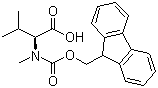 Fmoc-N-methyl-L-valine molecular structure (CAS 84000-11-3)
