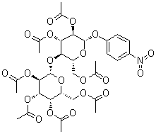 p-Nitrophenyl beta-lactoside heptaacetate molecular structure (CAS 84034-75-3)