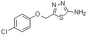 5-[(4-氯苯氧基)甲基]-1,3,4-噻二唑-2-胺分子结构 (CAS 84138-73-8)