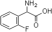 2-氟-DL-苯基甘氨酸分子结构 (CAS 84145-28-8)
