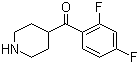 1-(2',4'-Difluorophenyl)-1-(4-piperidinyl) methanone molecular structure (CAS 84162-86-7)