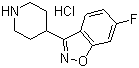 6-Fluoro-3-(4-piperidinyl)-1,2-benzisoxazole hydrochloride molecular structure (CAS 84163-13-3)
