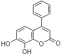 7,8-二羟基-4-苯基香豆素分子结构 (CAS 842-01-3)