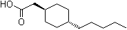 trans-4-Pentylcyclohexaneacetic acid molecular structure (CAS 84219-03-4)