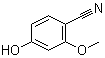 structure of CAS# 84224-29-3, 4-Hydroxy-2-methoxybenzonitrile;4-Cyano-3-methoxyphenol