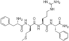 L-Phenylalanyl-D-methionyl-L-arginyl-L-phenylalaninamide molecular structure (CAS 84313-43-9)