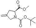 (2S)-4-亚甲基-1,2-吡咯烷二甲酸 1-叔丁酯 2-甲酯分子结构 (CAS 84348-39-0)