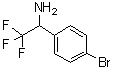 1-(4-溴苯基)-2,2,2-三氟乙胺分子结构 (CAS 843608-46-8)